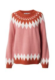 Danefae Pullover 'Hot Stove'  rosa / bianco / arancione scuro