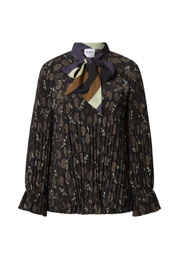 DAY BIRGER ET MIKKELSEN Camicia da donna 'Macy'  nero / blu scuro / marrone / beige