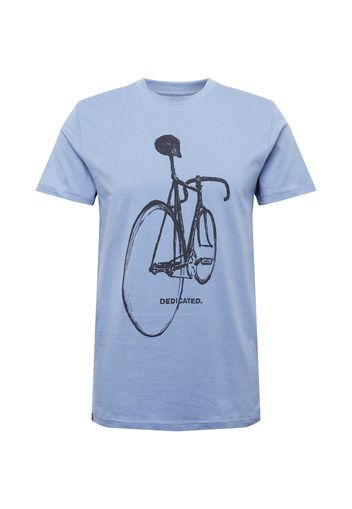 DEDICATED. Maglietta 'Stockholm Pencil Bike'  blu fumo / nero