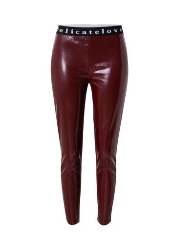 DELICATELOVE Leggings 'NELLI'  bordeaux / nero / offwhite