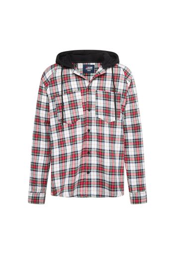 Denim Project Giacca di felpa 'CHECKED'  colori misti / rosso