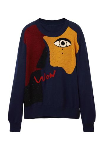 Desigual Pullover 'ALONZO'  navy / cognac / borgogna / nero