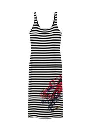 Desigual Abito 'CARPARK'  rosso / nero / bianco