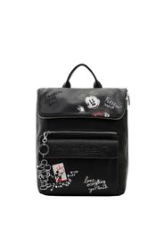 Desigual Zaino 'Mickey Rock'  rosso / nero / bianco