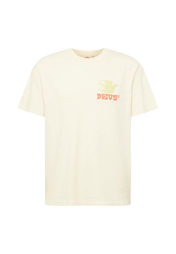 DEUS EX MACHINA Maglietta 'Budgies'  bianco / arancione / verde chiaro