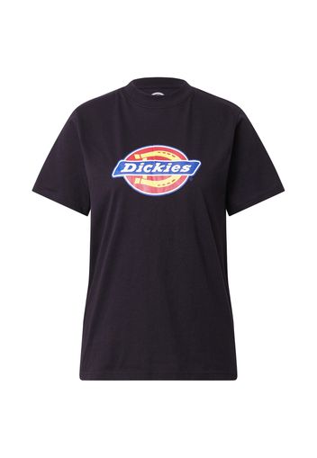 DICKIES Maglietta  nero / rosso chiaro / bianco / giallo / blu reale