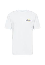 DICKIES Maglietta 'RUSTON'  bianco / blu scuro / giallo