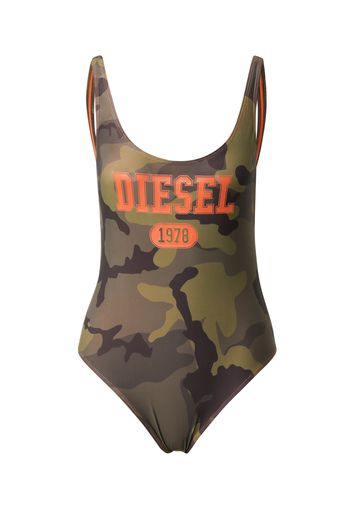 DIESEL Costume intero 'SLIA'  verde scuro / oliva / cachi / arancione