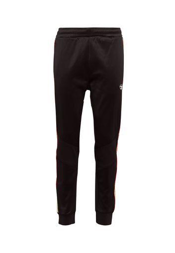 DIESEL Pantaloni  nero / bianco / rosso