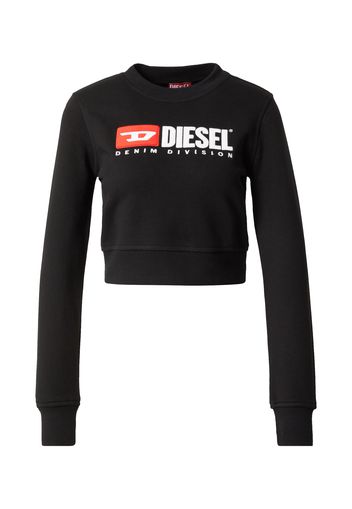 DIESEL Felpa  nero / bianco / rosso