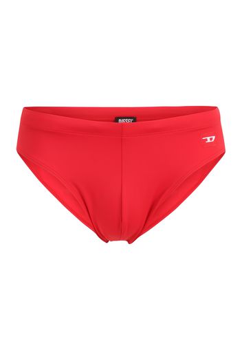 DIESEL Pantaloncini da bagno  rosso fuoco / bianco