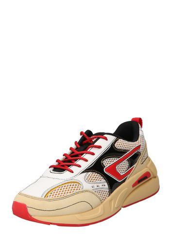 DIESEL Sneaker bassa 'SERENDIPITY'  beige / rosso / nero / bianco