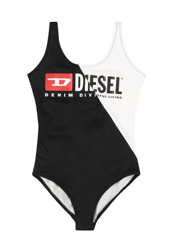 DIESEL Costume intero  rosso neon / nero / bianco