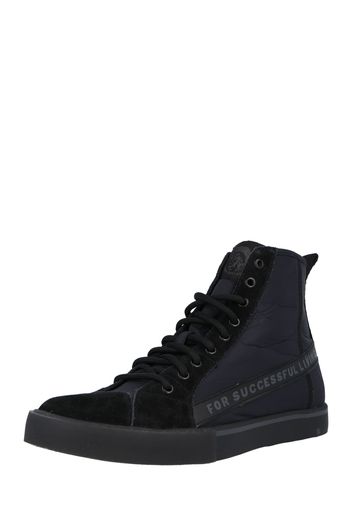 DIESEL Sneaker alta 'S-DVELOWS'  grigio / nero