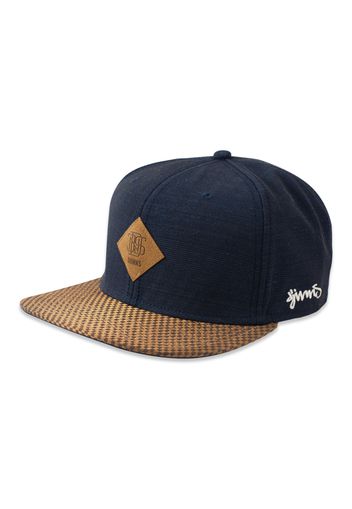 DJINNS Cappello da baseball 'Glencheck'  navy / marrone chiaro