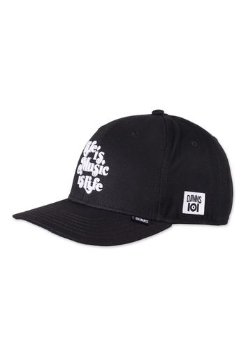 DJINNS Cappello da baseball 'Music is Life'  nero / bianco