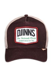 DJINNS Cappello da baseball  marrone scuro / rosso / nero / bianco