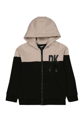 DKNY Giacca di felpa  beige scuro / nero