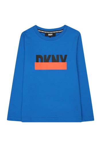 DKNY Maglietta  blu chiaro / arancione / nero