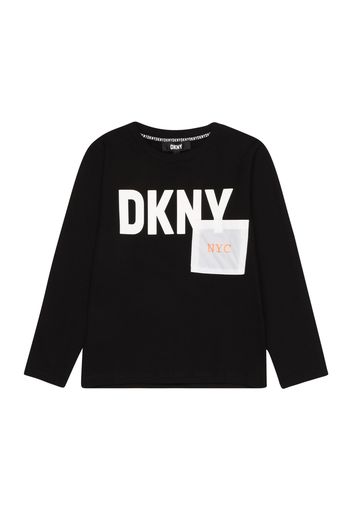 DKNY Maglietta  arancione / nero / bianco