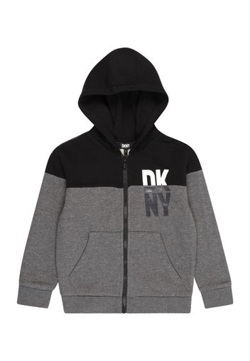 DKNY Giacca di felpa  grigio sfumato / nero / bianco