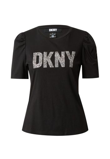 DKNY Maglietta  nero / argento