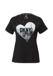 DKNY Maglietta  nero / argento / bianco