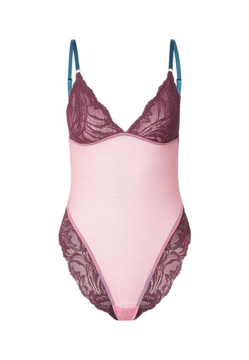 Dora Larsen Body 'CLEMENTINE'  bordeaux / rosa