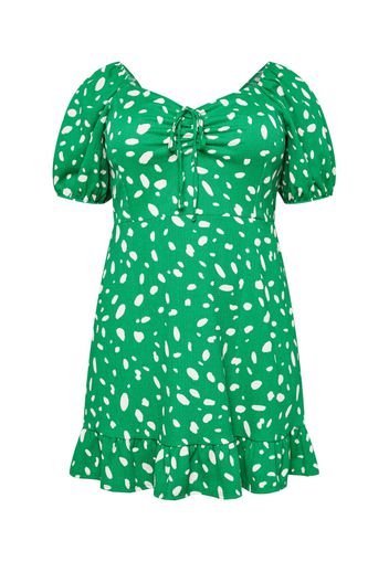 Dorothy Perkins Curve Abito  verde / bianco