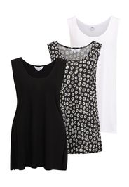 Dorothy Perkins Tall Top  nero / bianco / giallo