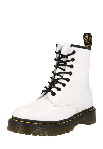 Dr. Martens Stivale stringato 'Bex'  bianco / nero / limone