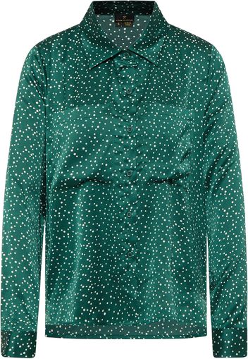 DreiMaster Klassik Camicia da donna  bianco / verde scuro