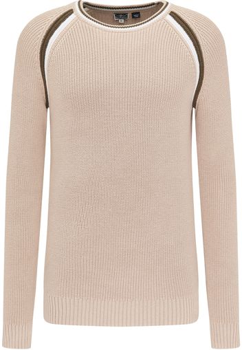 DreiMaster Maritim Pullover  beige / oliva / bianco