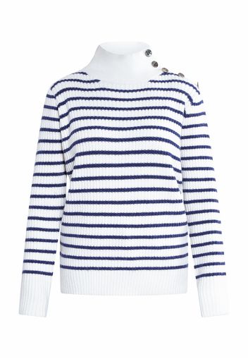 DreiMaster Maritim Pullover  marino / bianco lana