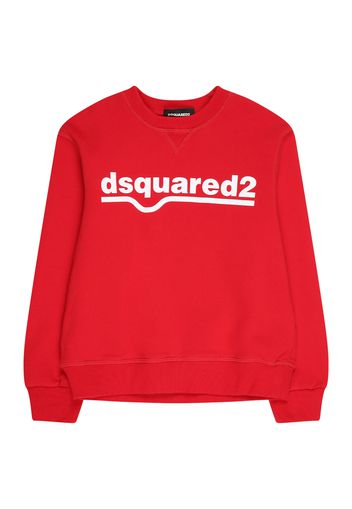 DSQUARED2 Felpa  rosso / bianco