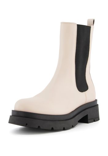 Dune LONDON Boots chelsea 'PALMZ'  crema / nero