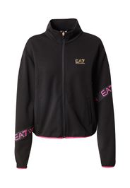 EA7 Emporio Armani Giacca di felpa sportiva 'FELPA'  sabbia / rosa / nero