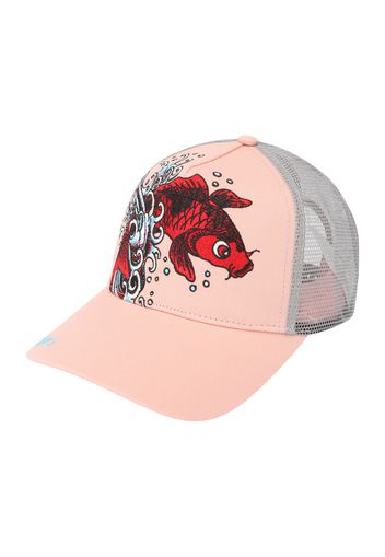 Ed Hardy Cappello da baseball  rosa / grigio argento / borgogna / nero