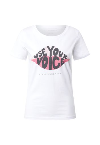 EINSTEIN & NEWTON Maglietta 'Voice'  bianco / rosa