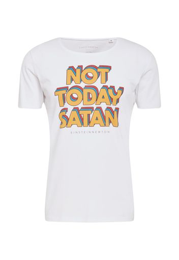 EINSTEIN & NEWTON Maglietta 'Today Satan'  bianco / colori misti