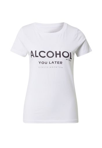 EINSTEIN & NEWTON Maglietta 'Alcohol'  bianco / nero