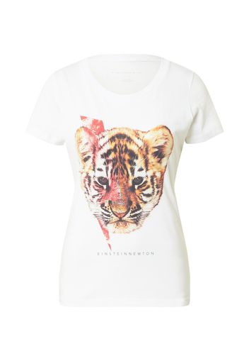 EINSTEIN & NEWTON Maglietta 'Tigerzzard'  bianco / colori misti