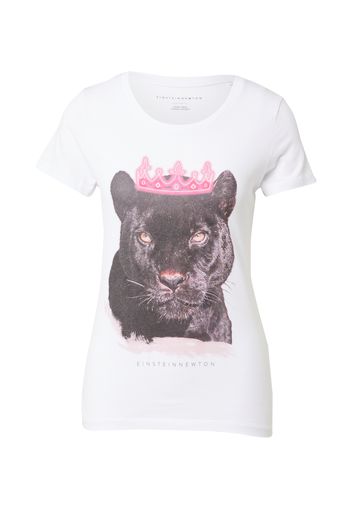 EINSTEIN & NEWTON Maglietta 'Puma'  bianco / rosa / nero