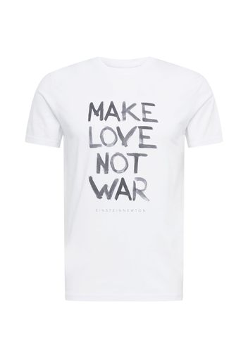 EINSTEIN & NEWTON Maglietta 'No War'  bianco / grigio scuro