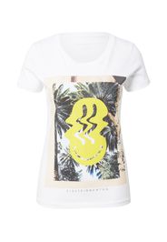 EINSTEIN & NEWTON Maglietta 'Palms'  bianco / giallo / verde scuro