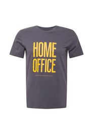 EINSTEIN & NEWTON Maglietta 'Home Office'  blu colomba / giallo