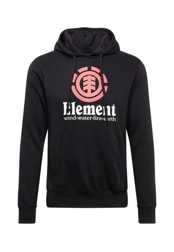 ELEMENT Felpa  nero / rosso pastello / bianco