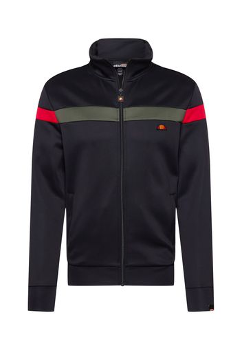 ELLESSE Giacca di mezza stagione  nero / rosso / oliva