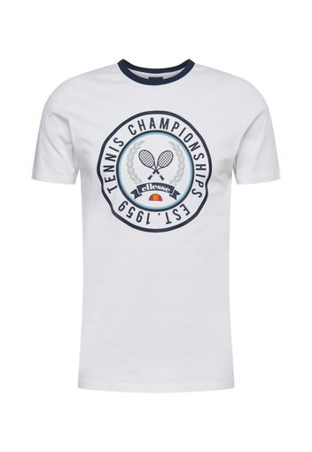 ELLESSE Maglietta 'Segna'  bianco / marino / arancione / rosso / blu chiaro