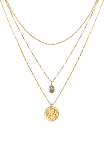 ELLI PREMIUM Collana  blu chiaro / oro